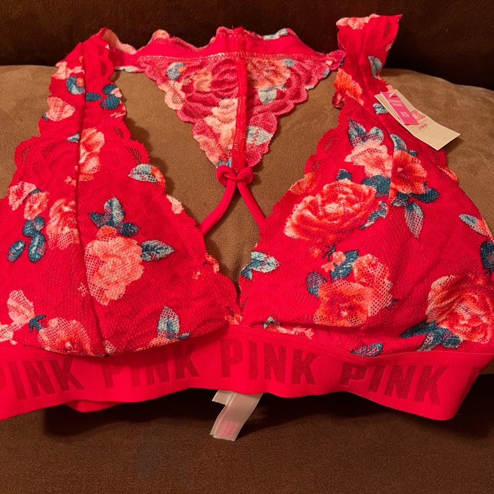 Pink Victoria’s Secret bralette